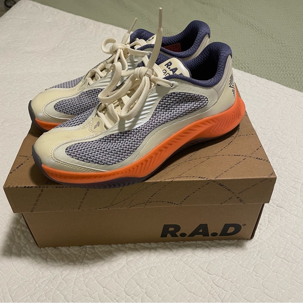 R.A.D Sneakers with Orange and Cream Accents